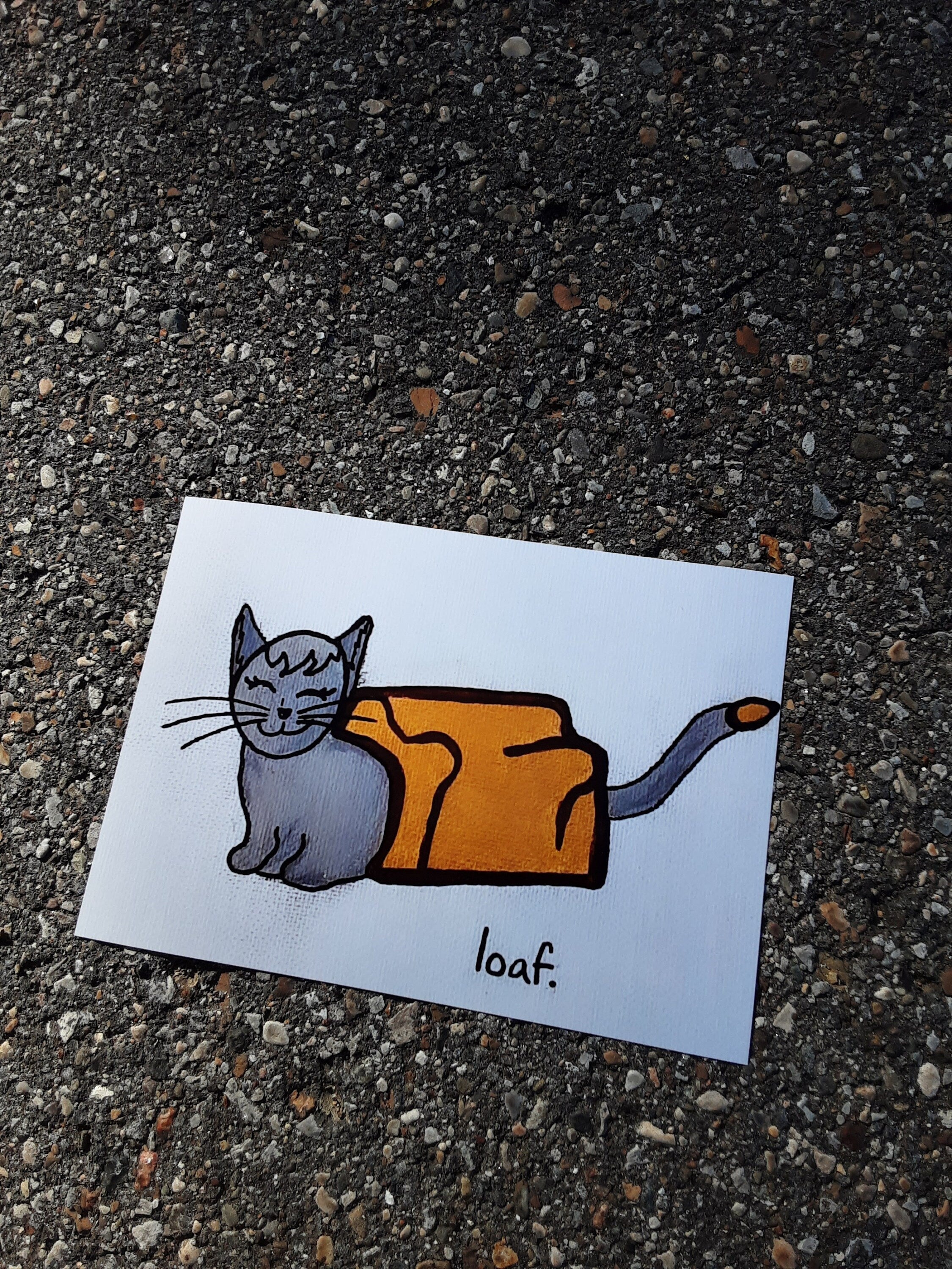 Cat Loaf ART PRINT