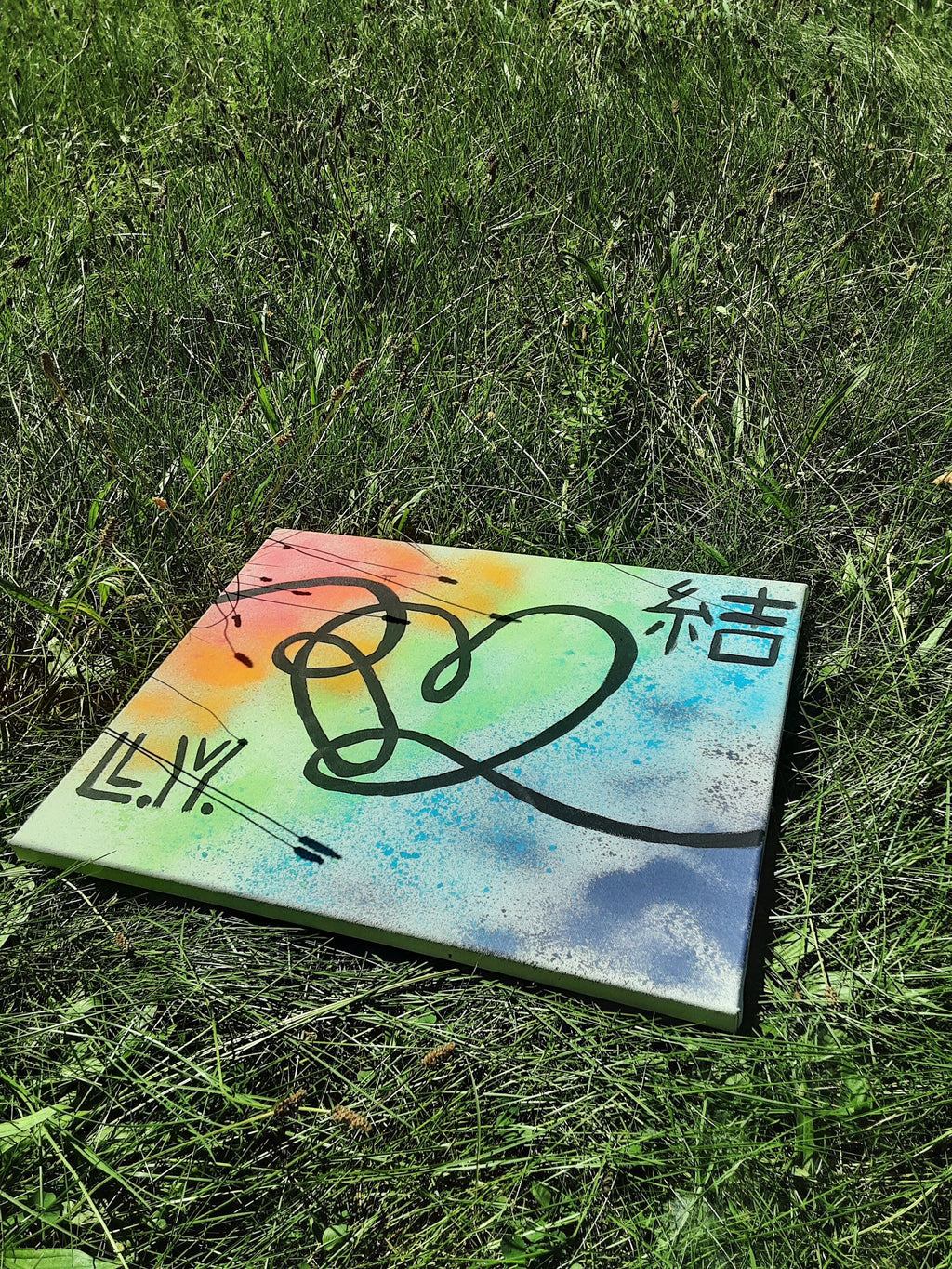 Love Yourself Rainbow Canvas