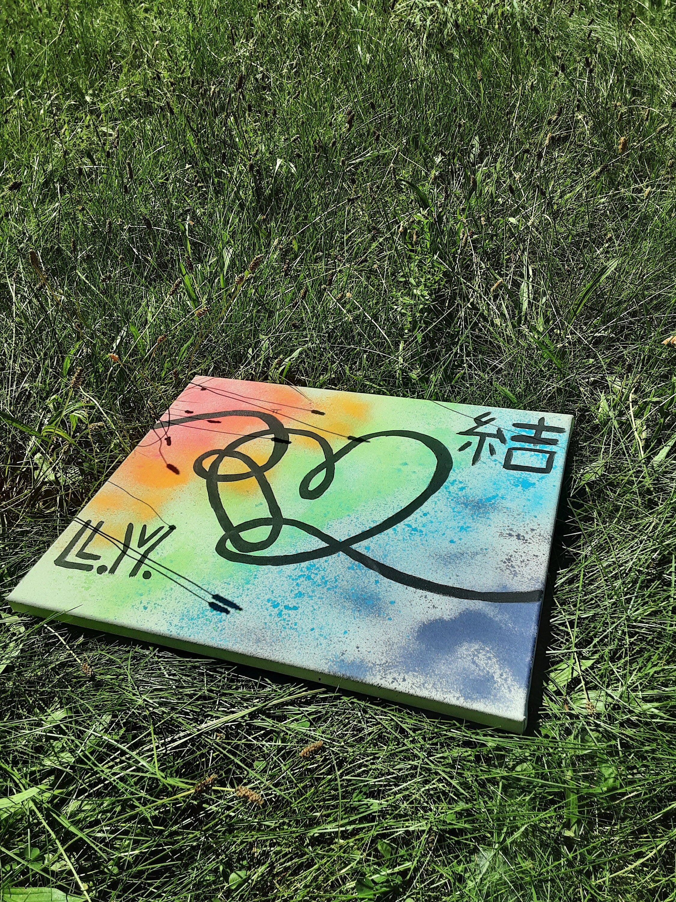 Love Yourself Rainbow Canvas